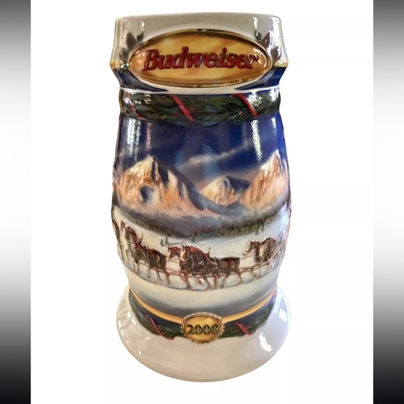 Budweiser 2000 Holiday Stein - Picture 3 of 5